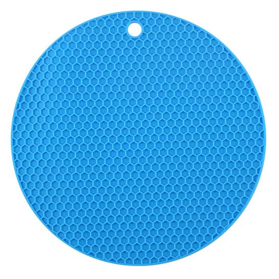 Silicone Honeycomb Round Pot Pad Thermal Insulation Mat Easy To Clean Anti-Slip Design Food-Grade Counter Hot Pad