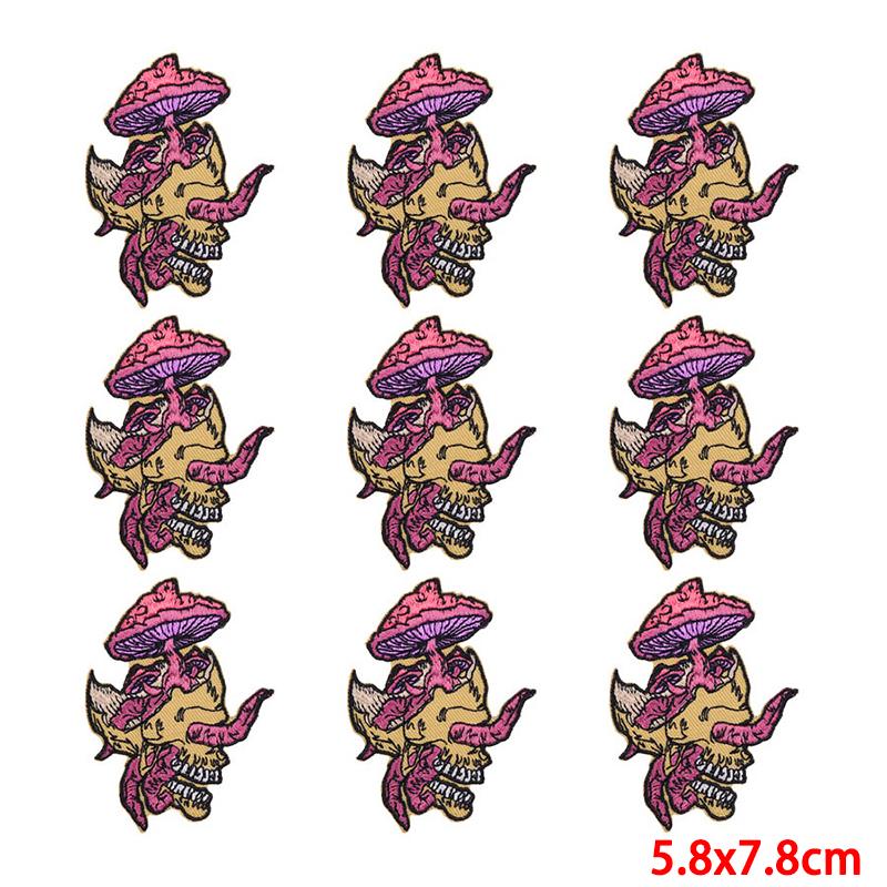 10 Pcs/lot Wholesale Embroidery Patch Iron On Patches For Clothing Patches On Clothes Jackets Decor Applique Sew Supplies