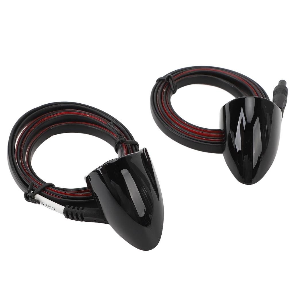 Auto Totwinkelkamera Nachtsicht-Assistenz Klebebefestigung Seitenansichtskamera Überwachungssystem für Kamera (Schwarz)