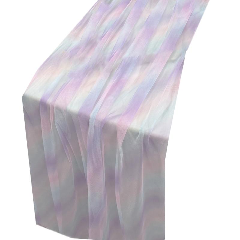 Vibranting Colorful Table Cover Sturdy Spill Proof Materials Easy Cleaning Foldable for Home Celebration