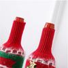 Christmas Decorations for Home Santa Claus Wine Bottle Cover Snowman Stocking Gift Knitted Xmas Navidad Decor Happy New Year