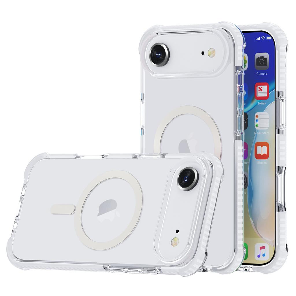 For iPhone Air Case Compatible with MagSafe Reinforced Corners TPU+Acrylic+TPE Phone Cover
