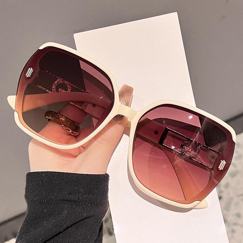 2025 High-End Trendy Polarized Sunglasses: Large Frame, Anti-UV, Unisex, Slim Face Effect