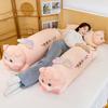 Explosive angel lying on the pig doll pig doll sleeping on the bed with legs, throw pillow sofa pillow sleeping on the side plush toy