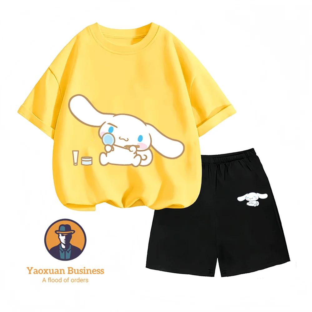 

My Melody 2026 Cartoon Print Zipper Two-Piece Set Summer Fashion Hot-Selling for Children 100