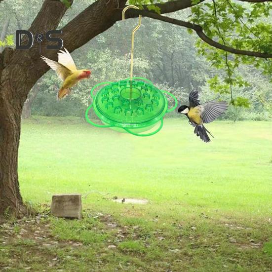 Bird Feeder Flower Shape Design Hummingbird Feeder All-Weather Water Drinker Integrated Flower Core Soaking Bird Feeder