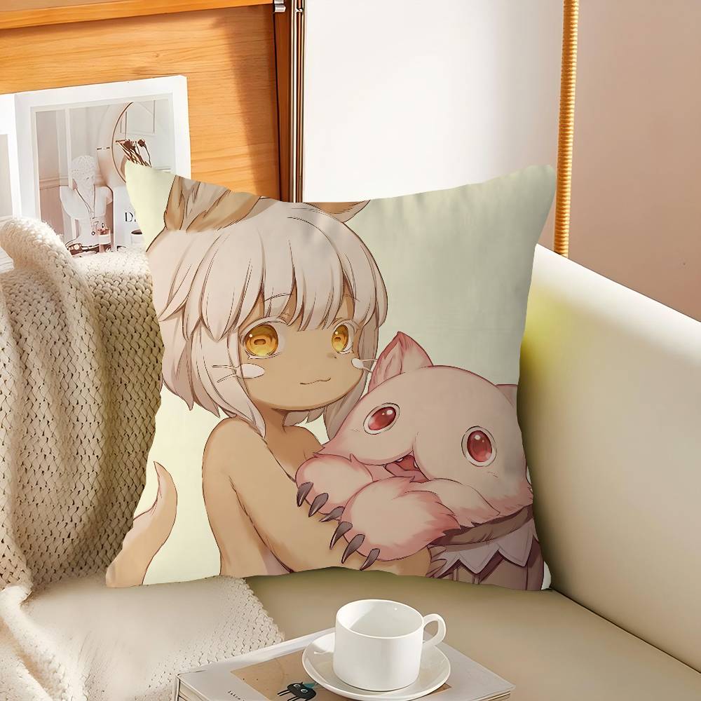 N-Nanachi Cartoon Pillow Cover For Bedroom Room And Living Room Sofa Decorative Cushion Cover