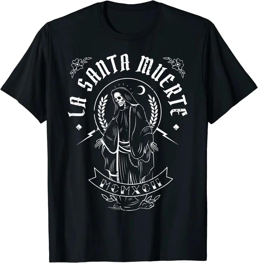 

LaSantas Muertes TShirt 100 Cotton ONeck Summer Short Sleeve Casual Mens Tshirt Size S3XL 4XL