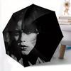1 Stück Wednesday Addams Automatischer Regenschirm 8-Rippen-Design Kompaktes Getriebe für Reisen im Freien, Perfektes Geschenk für Freunde oder Familie yy280828198