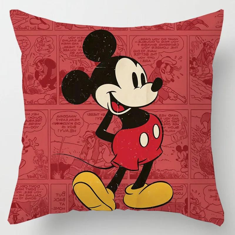 Disney Pillowcase Mickey Minnie Mouse Pillow Case \ Toys Home Decoration Gift 45x45cm