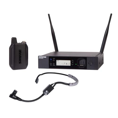 Shure GLX-D14R+/SM35 Half-Rack Receiver Headset Wireless System with Belt-Pack Transmitter, 2.4GHz, Easy and Stable Connection, Up To 17 Hours of Cont
