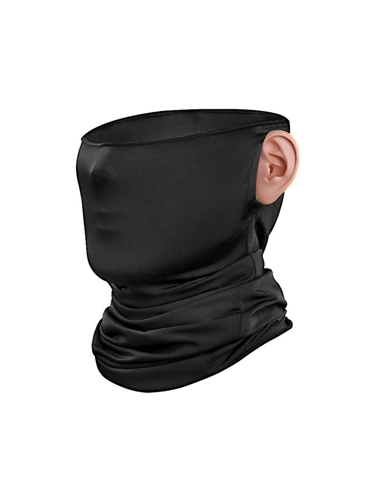 Ice Silk Sunscreen Mask Men Motorcycle Bicycle Outdoor Cycling Face Towel Fishing Running Breathable Plaid Scarf