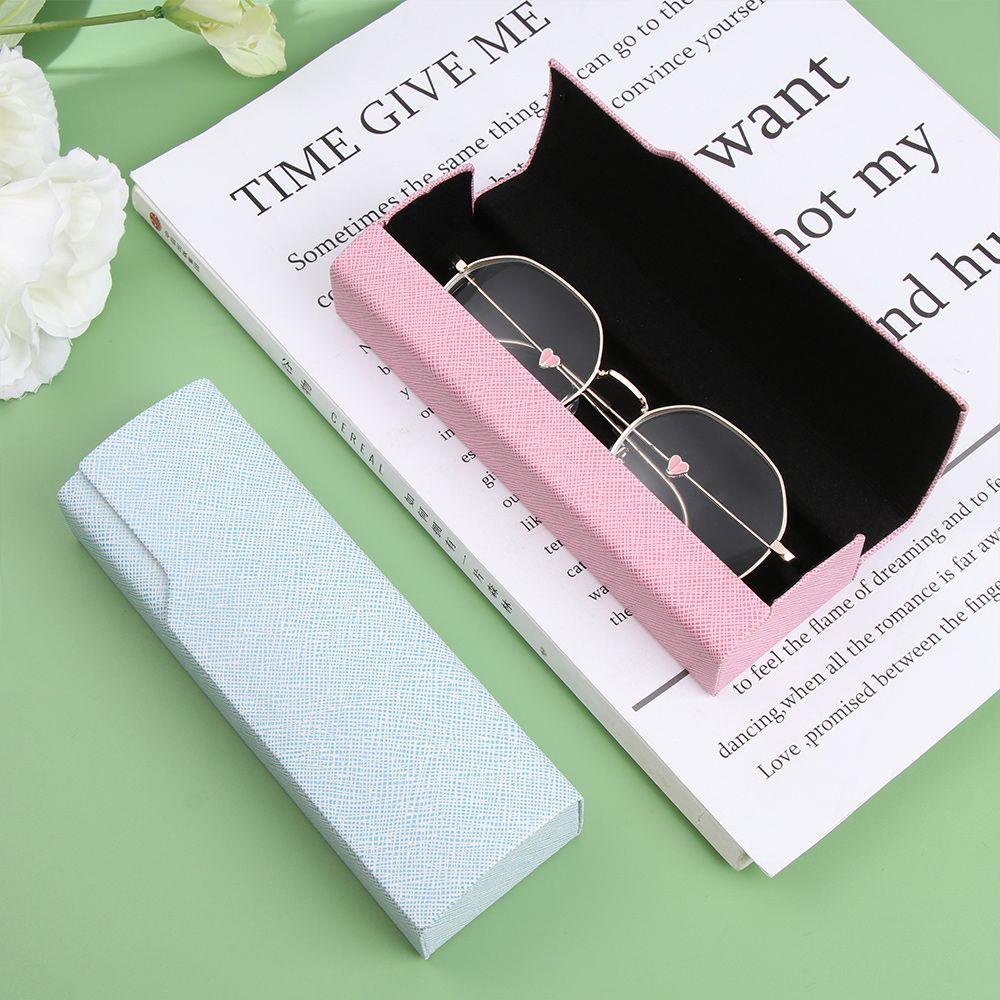 

Women Men Large Capacity Portable Glasses Holder PU Leather Glasses Box Eyeglasses Case чорний