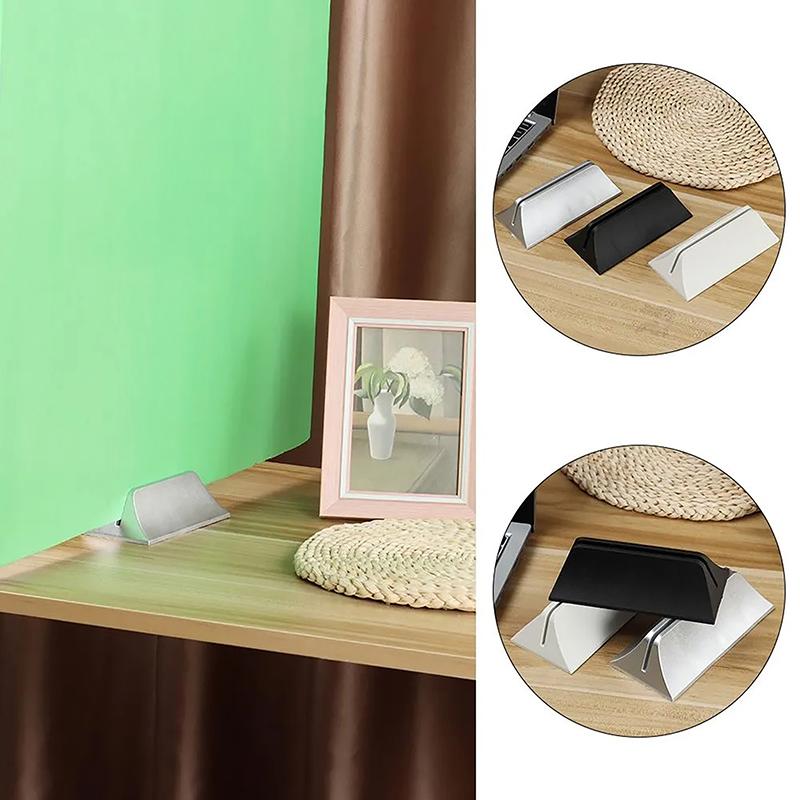 1Pc Desktop Screen Plastic Clip Furniture Glass Baffle Fixing Clamp Removable Support Brackets Office Desk Isolation Board Base