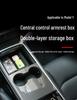 Eco-Friendly Double-Layer Armrest Storage Box for Tesla Model Y Center Console