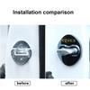 Cnzulk1 4PCS Car Door Lock Cover Protection Cover Dustproof Emblem Decals Decor For Kia Rio 2 3 4 5 X Line XLINE Auto Styling Accesorios