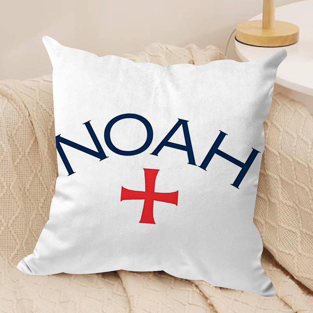 Luxury Brand N-NOAH Cushion Cover Soft Plush Fabric Double-Sided Printed Sofa Cushion Cover for All Seasons Home Decor Gift