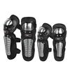 Stainless Steel Motorcycle Knee Elbow Guards Set Off-Road Riding Safety Protective Gear Adult Unisex