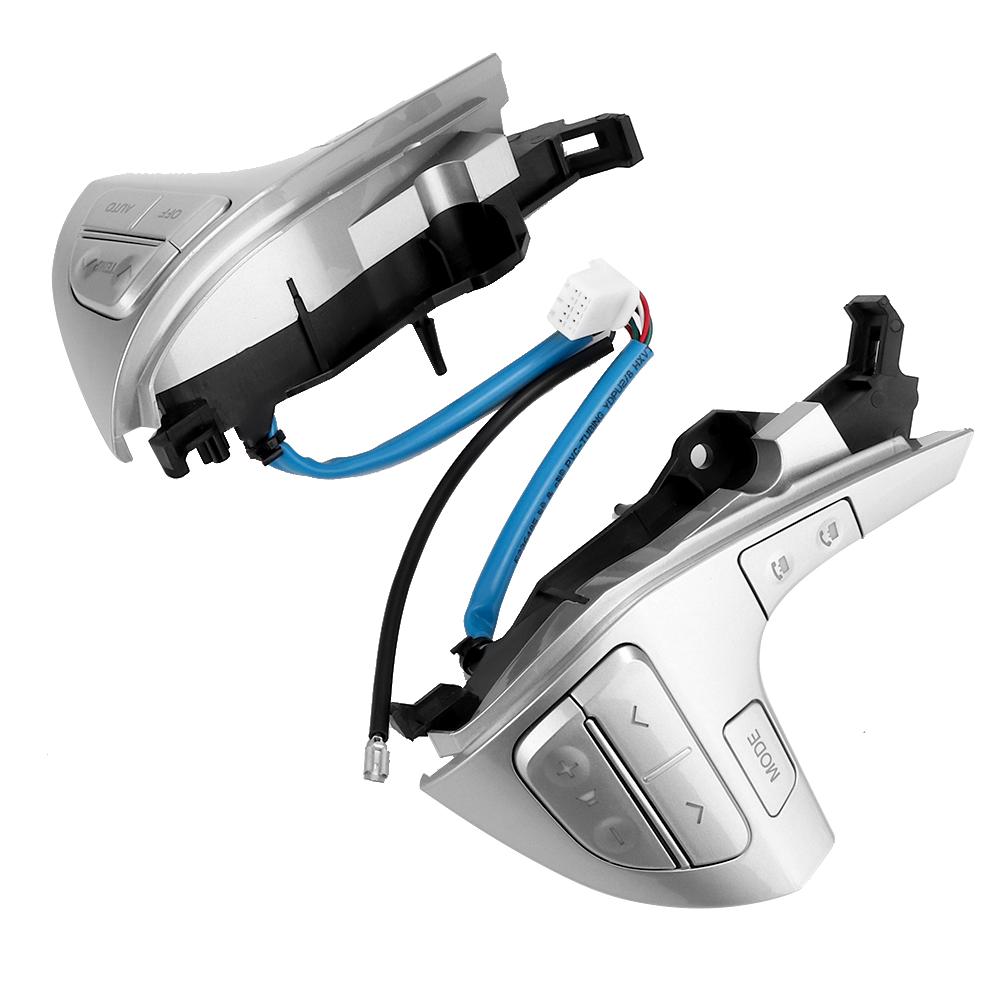 Multifunction Steering Wheel Buttons Switch Fits for Toyota Camry HighlanderSilver