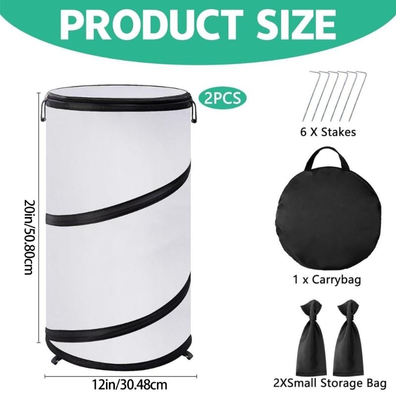 2 Pack Insulated Breathable Plant Covers Shelter Cold Resistant Foldable Garden Tents For Winter Vegetable Protective