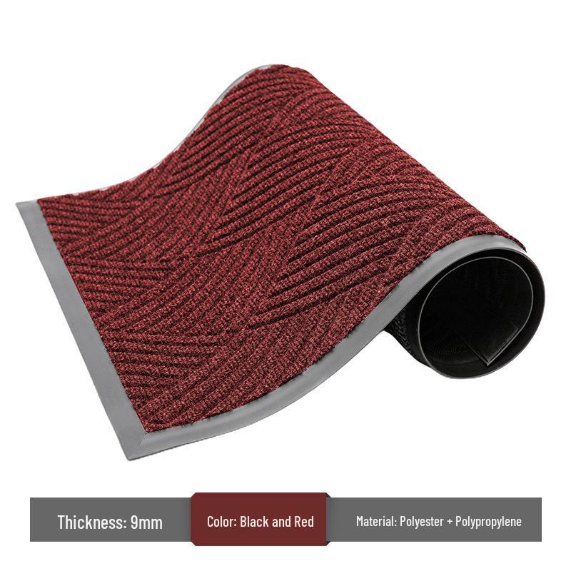 Gray Anti-Slip Commercial Entrance Mat: Wear-Resistant, Thickened Welcome Mat for Entry Doors