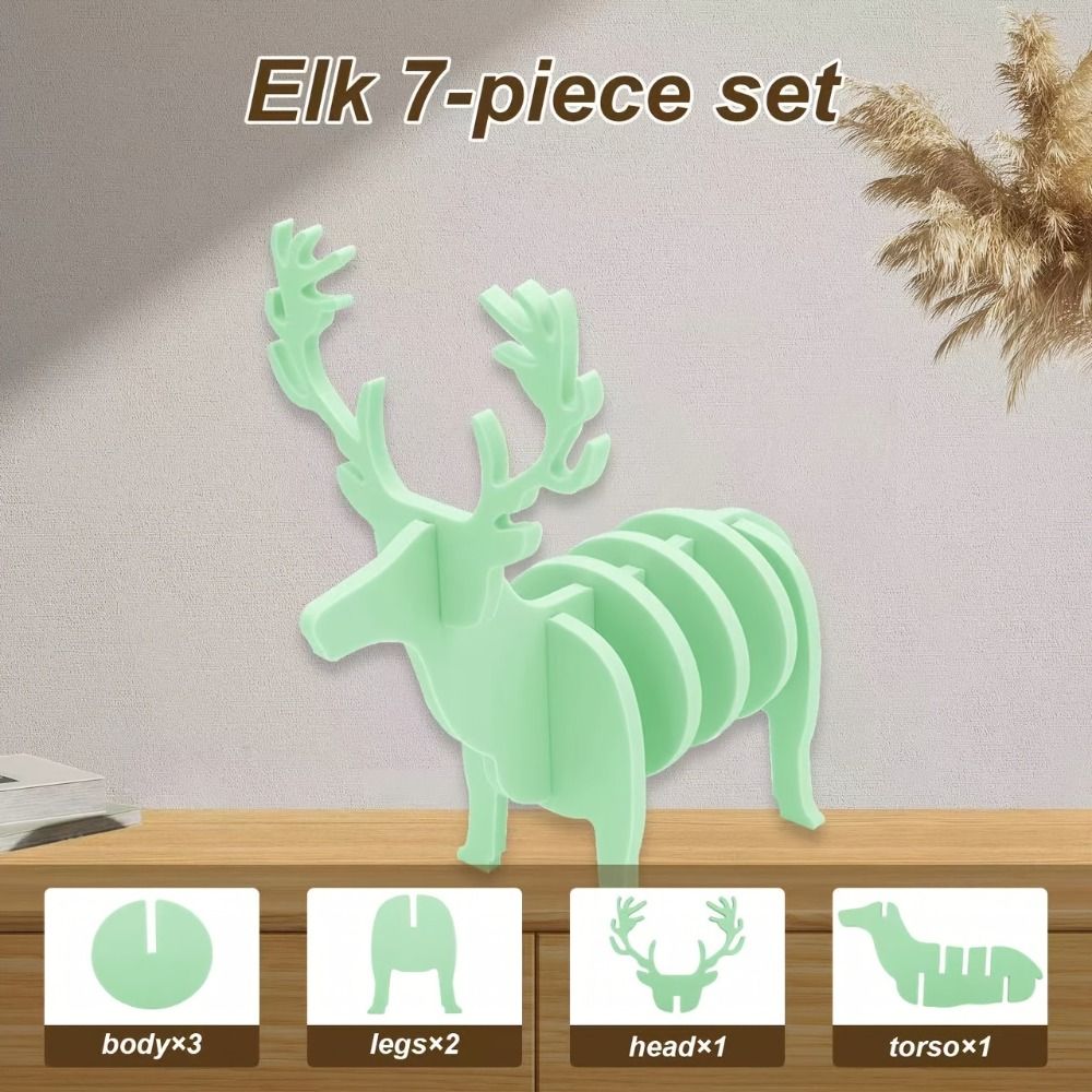 Animal-Themed Elk Coaster Silicone Tableware Pad Stylish Elk Cup Mat Home