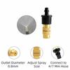 10Pcs Brass Construction Misting Nozzles Adjustable Spray Irrigation Sprayers  Outdoor Cooling