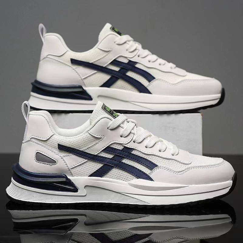 Móda Jaro Podzim Móda Síťovaná Tvář Dutá Platforma Venkovní Pánská Sportovní Obuv Designérská Nová Měkká Podrážka Lehká Pánská Obuv pro Volný Čas