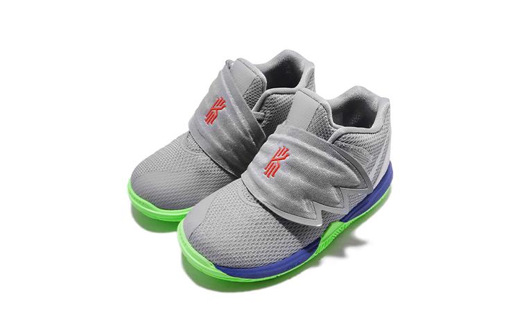 Kids' Sneakers Nike Kyrie 5 Wolf Grey Lime Blast (TD) Wolf Grey/White-Lime Blast