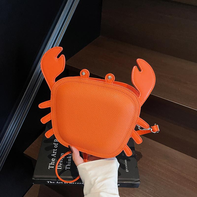 Niche Design Irregular Bag for Women New Creative Street Style Crab Bag Ins Style Personality Street Small Square Bag