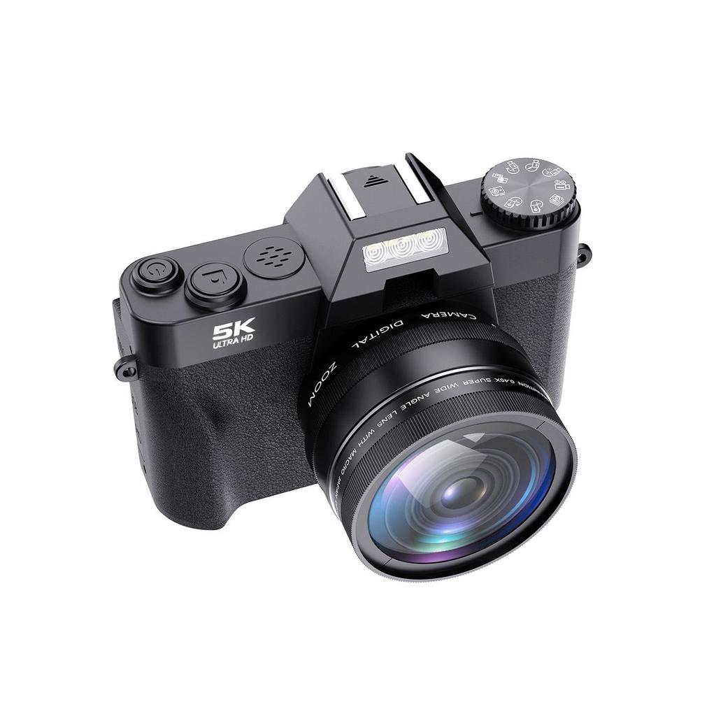 4K HD Mirrorless Retro Camera with Flip Screen, WiFi, 16x Zoom, Image Stabilization, and Beauty Mode.