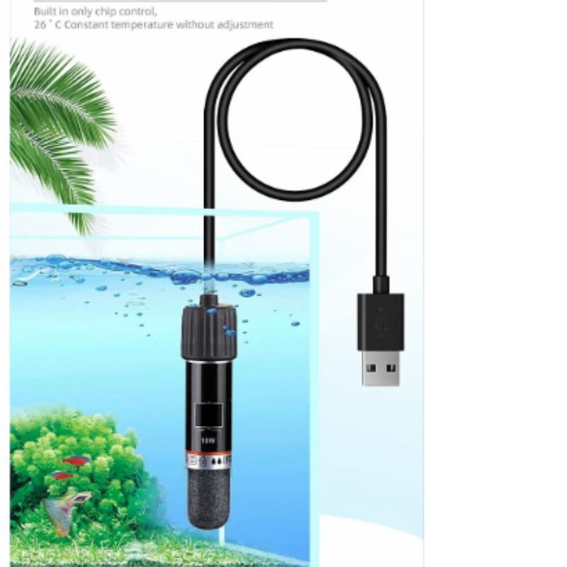 USB Mini Tauchheizstab für Aquarium 26°C Konstanttemperatur Thermostat Heizung für Kleinfischbecken Unterwasser