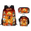 Bedrucktes Dreiteiliges Schüler-Schulranzen-Set, Cartoon-Rucksack, Brottasche, Federmäppchen