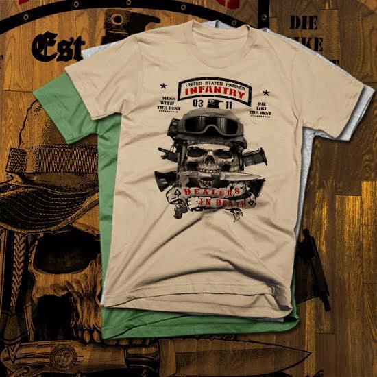 

Infantry T-Shirt 0311 Grunt Combat Veteran Military new cotton tee S to 3XL L