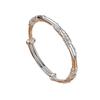 Elegant Floral Bracelet for Women – Solid Young Style, Push-Pull Ancient Bangle Design, Perfect Birthday Gift for Girlfriend