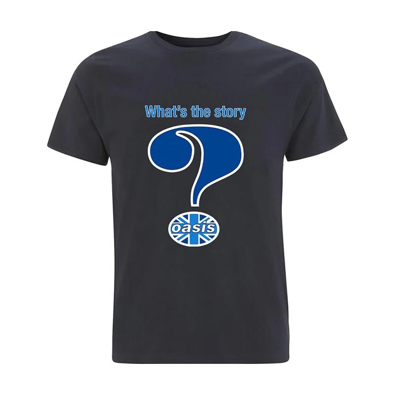 Summer Trend Oasis Vintage American Vintage Men's T-shirt Pure Cotton Loose Men's and Women's Short Sleeve T-shirt