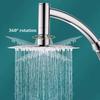 6/8 Inch Round Shower Head 2 In 1 High Pressure Stainless Steel Handheld Shower Bathroom Universal