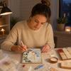 Christmas Kit for Adults, 5D Full Drill DIY, Round Painting for Home Wall Decor