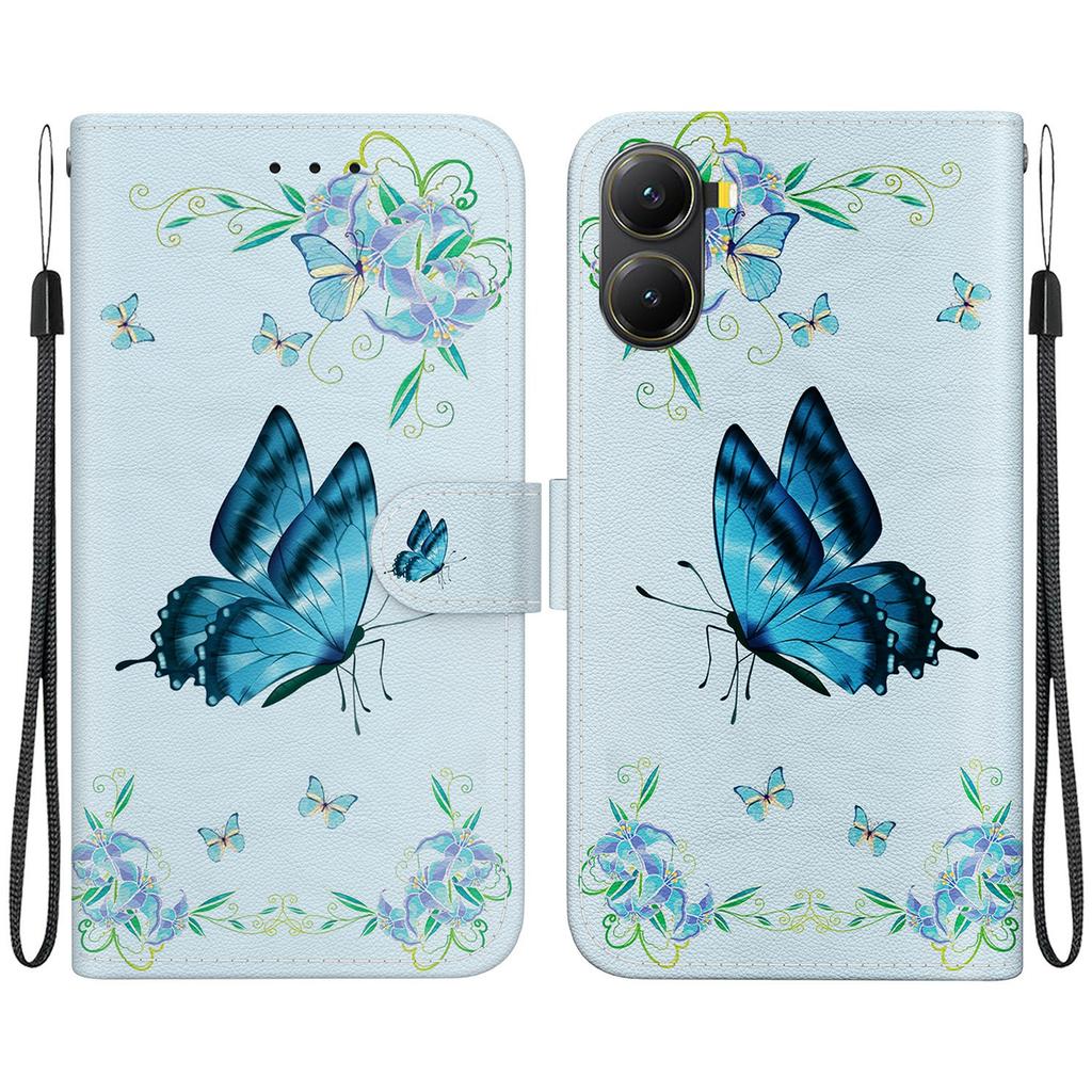 For Xiaomi Poco X7 Pro 5G/Redmi Turbo 4 5G Wallet Phone Case Leather Flip Cover Pattern Printing