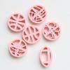 6x Football Earring Cutting Molds Clay Earrings Moulds Handmade Pendant Molds Jewelry Making Molds Clay Earrings Cutter