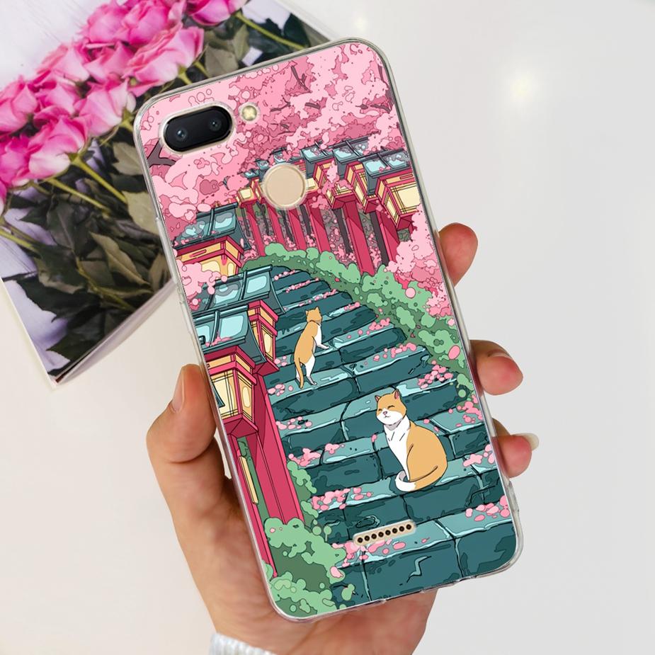 For Xiaomi Redmi 6 6A Case Cute Painted Cover Clear Silicone Phone Case Soft TPU Shell For Redmi 6A Redmi6 Redmi6A Fundas Bumper