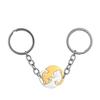 Cartoon Cat And Fish Keychains Polished Stainless Steel Animal Cat Pendant Children's Funny Keychains