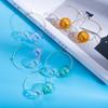 Harajuku Style Colorful Glass Ball Ear Cuffs | Autumn/Winter Light Luxury Cute Earrings