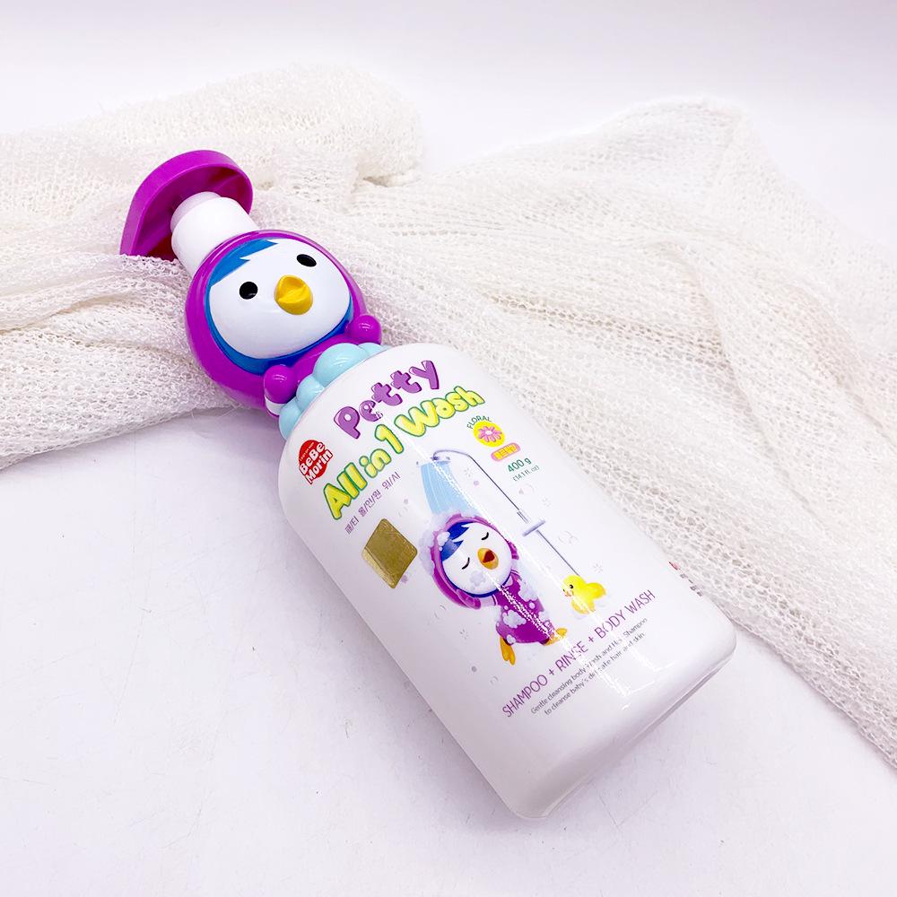 Korean Pororo Kids 3-in-1 Body Wash, Shampoo & Conditioner - 400g