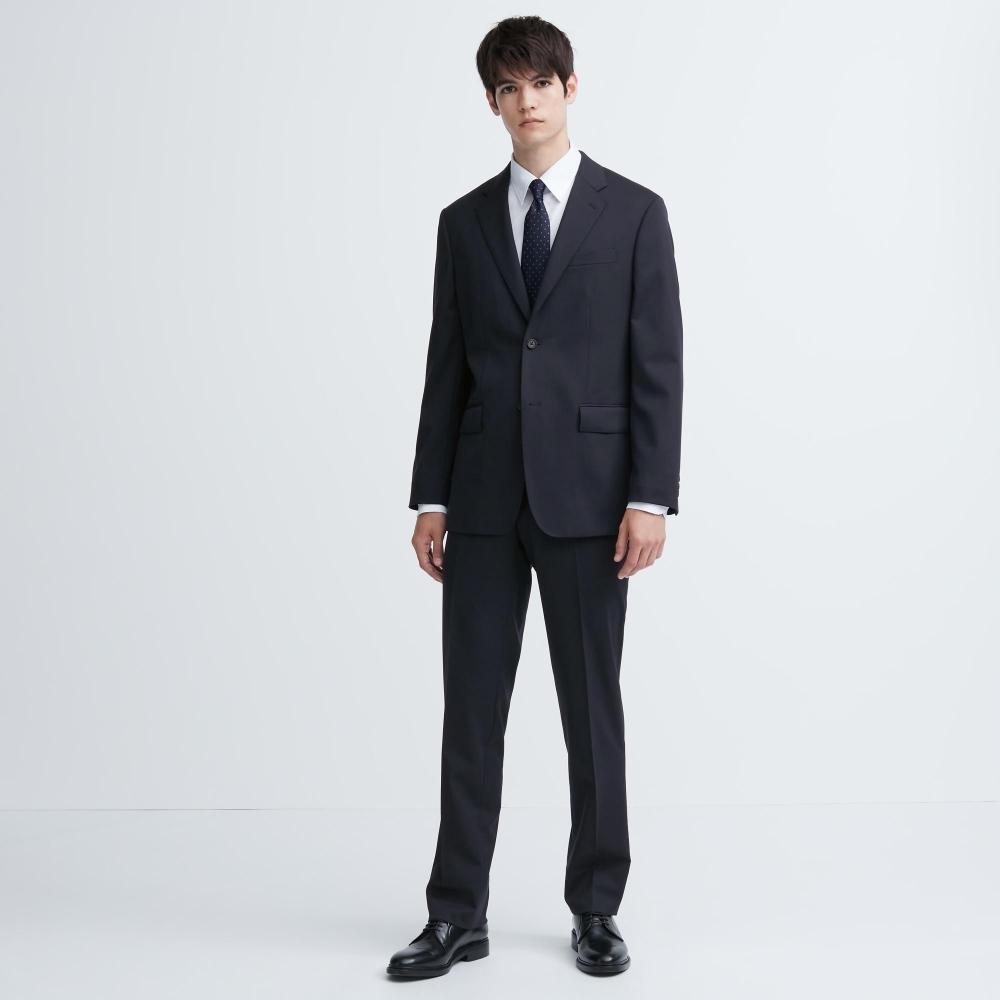 Uniqlo Japan Stretch Wool Jacket  Can Be Set Up 
