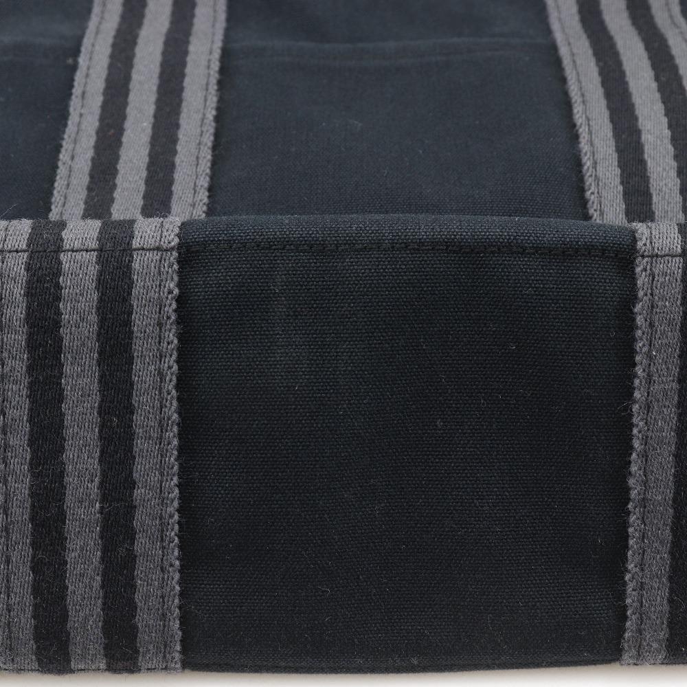 Hermes Fourre ToutMM Handbag Tote Bag Black Cotton Unisex Used