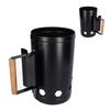 Chimney Starter Fast Ignition Safe Use Good Air Permeability Good Rust Resistance Charcoal Starter for BBQ Camping