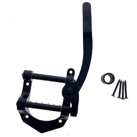 Dopro Guitar Vibrato Tailpiece Tremolo Bridge Flat Top Body Tremolo Vibrato Bridge Fits for Electric Guitars Black