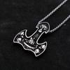 Vintage Wikinger Thor Hammer Anhänger Herren Halskette Wikinger Schiff Halskette Amulett Schmuck
