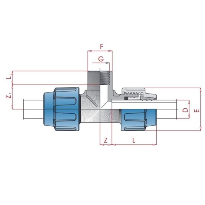 PE T-Fitting 32mm - Reliable Connection Solution